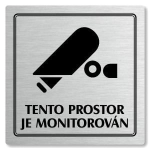 Piktogram Kamera s popisem - Exteriér